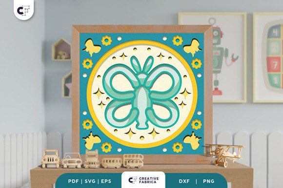 Balloon Butterfly 3D Shadow Box SVG Review