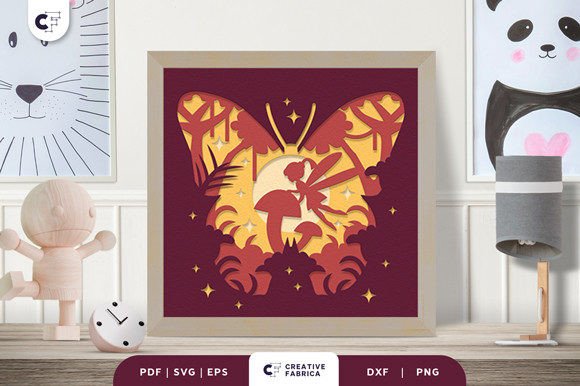 Fairy with Butterfly 3D Paper Cut SVG Review