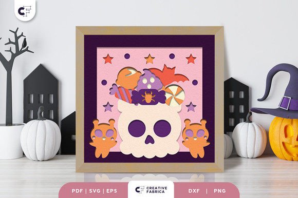 Halloween Candies 3D Shadow Box: A 3D SVG Review for Publishers