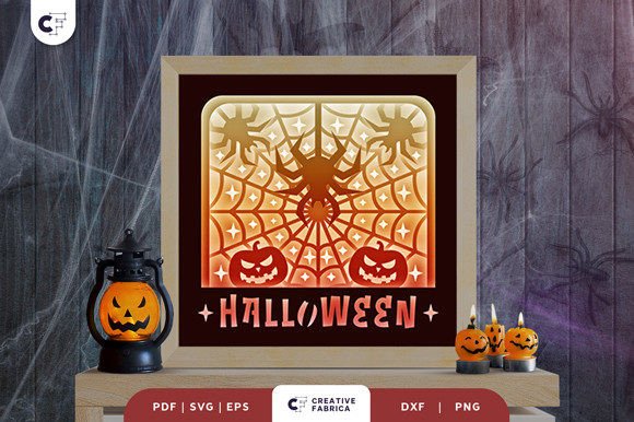 Halloween Spider Web 3D Light Box 3D SVG Review