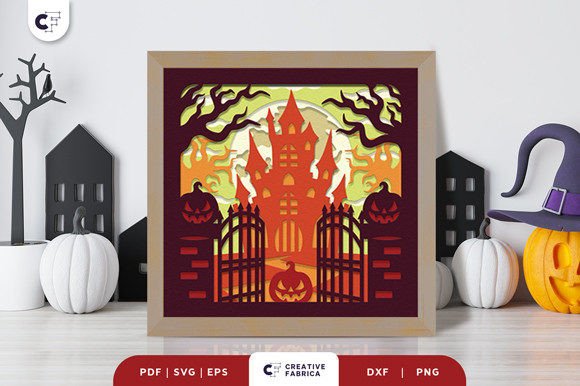 Haunted Castle 3D Paper Cut SVG Review