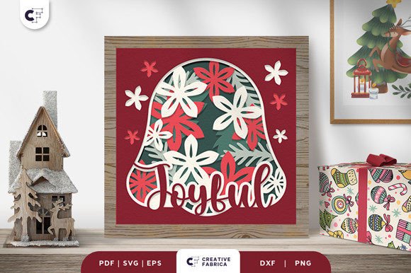 Joyful Christmas 3D Shadow Box SVG Review