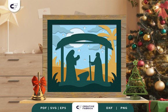 Nativity Scene 3D Light Box SVG: A Brand Designer’s Review