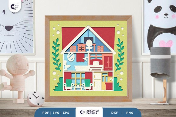 Paper Doll House 3D Light Box SVG: A Designer’s Review for Branding