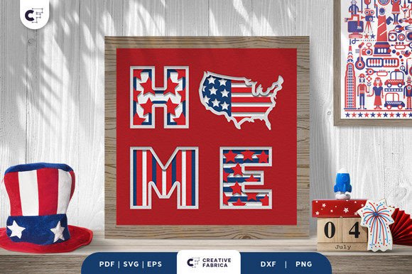 Patriotic USA Home 3D Shadow Box: A Brand Designer’s Review