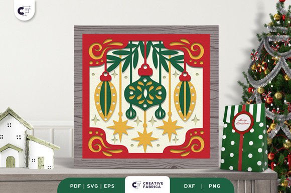 Scandinavian Bauble 3D Shadow Box SVG Review