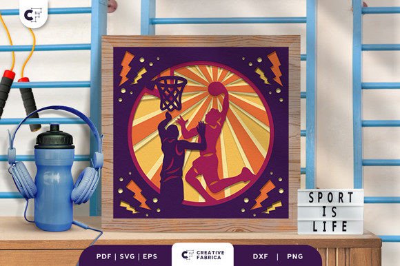 Slam Dunk 3D Shadow Box Paper Cut SVG Review