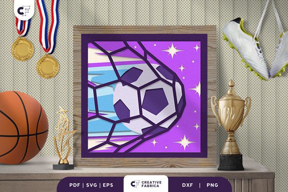 Soccer Ball 3D Paper Cut Shadow Box: A Crafter’s Review