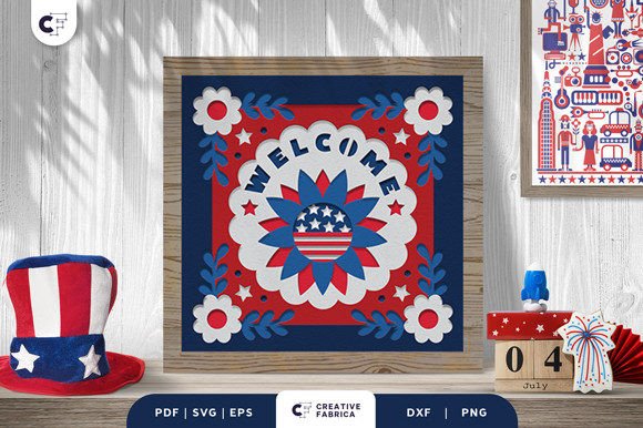 Sunflower USA Welcome 3D Shadow Box Review