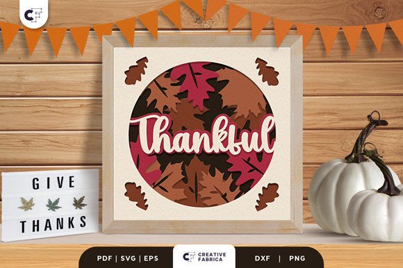 Thanksgiving Leaves 3D SVG Shadow Box Review