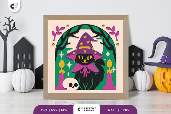 Wizard Black Cat 3D Shadow Box: A Designer’s Review for Halloween Projects